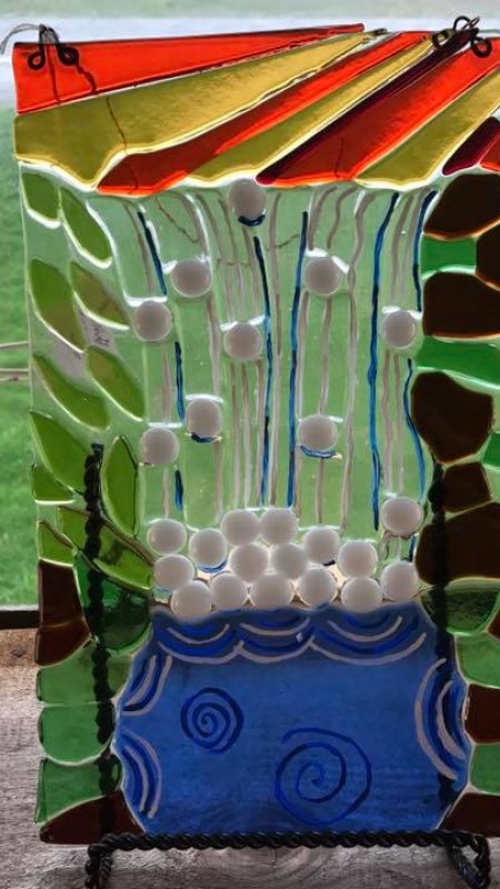Glass Creation from the Rose Garden