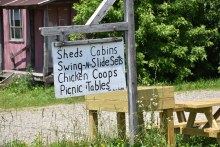 Sign at an Amish business