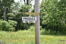 Produce- Red Beets sign