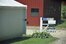 Sign at Amish buisness