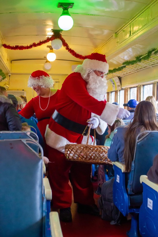 Santa on the New York Lake Erie Railroad