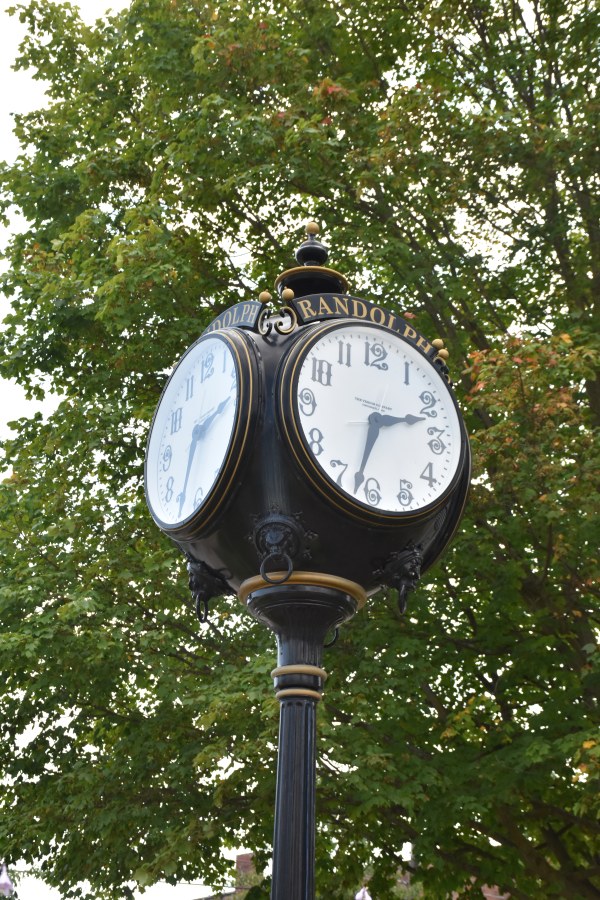 Clock in Downtown Randolph, NY