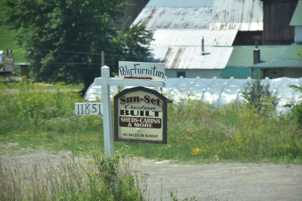 Sunset Poly furniture sign