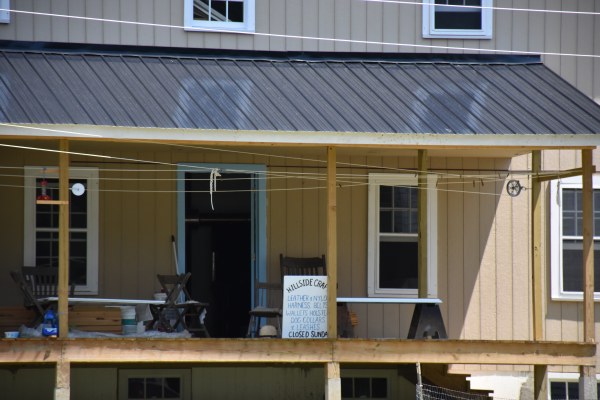 Hillside Crafts sign along NY's Amish Trail