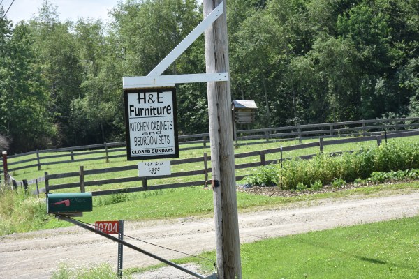 H & E Furniture Sign