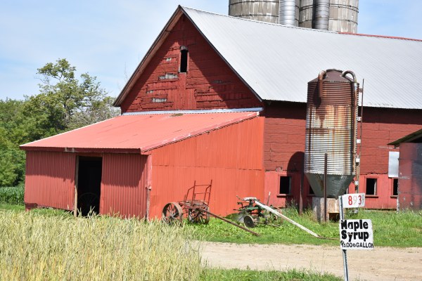Maple Syrup sign along NY's Amish Trail