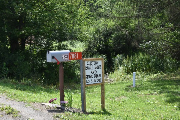 Custom built sheds and picnic tables along NY's Amish Trail