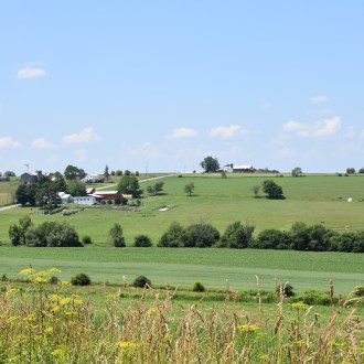 View of Amish countryside