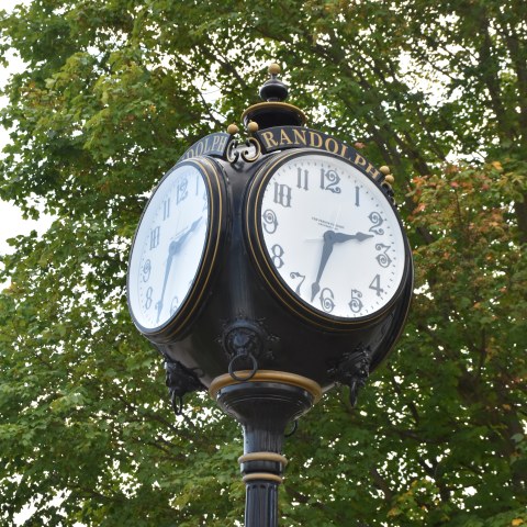 Clock in Downtown Randolph, NY