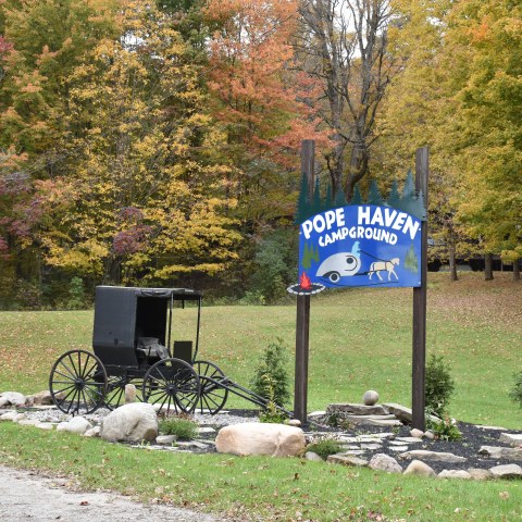 Pope Haven Campground Sign